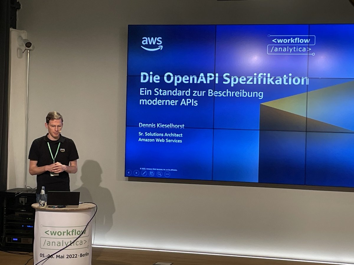 AWS-Referent auf der WorkflowAnalytica 2023